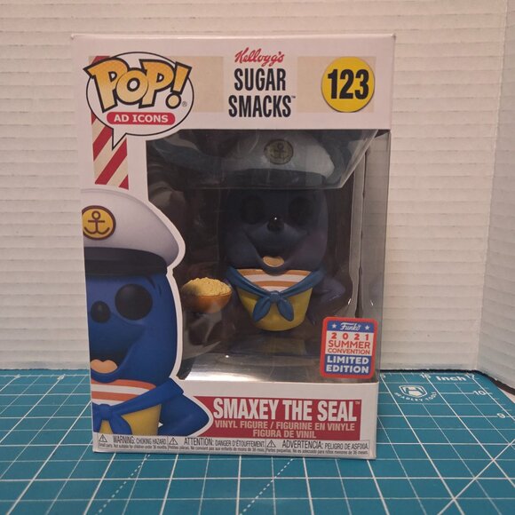 Funko POP Ad Icons Kellogg's Suger Smacks Smaxey The Seal 123 Vinyl Figure - Picture 1 of 6